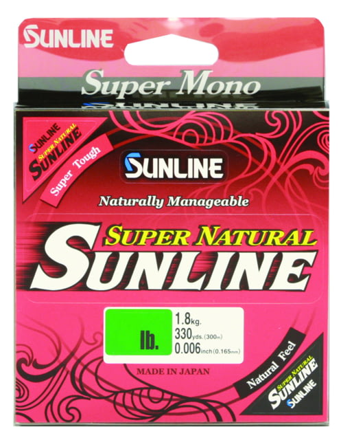 Sunline Super Natural Monofilament Line 10lb 330yd Natural Clear