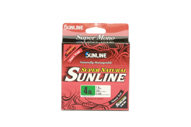 Sunline Super Natural Monofilament Line 14lb 330yd Jungle Green Spool