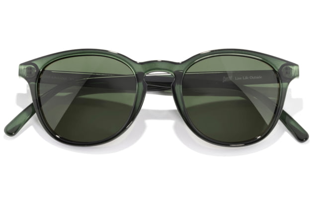 Sunski Yuba Sunglasses Deep Green Frame Forest Lens