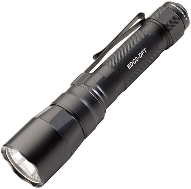 SureFire TURBO Series 18650/123 Everyday Carry Flashlight Dual-Output High-Candela LED Flashlight Hard Anodized Black