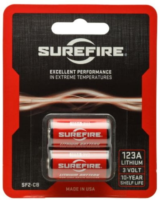 SureFire 123A 3 Volt Lithium Battery Box 2 Batteries