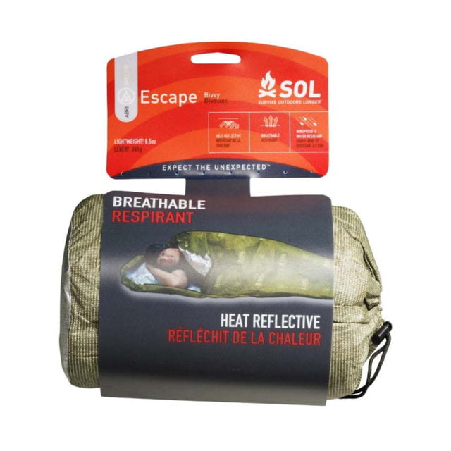 Survive Outdoors Longer Escape Bivvy With Hood Green