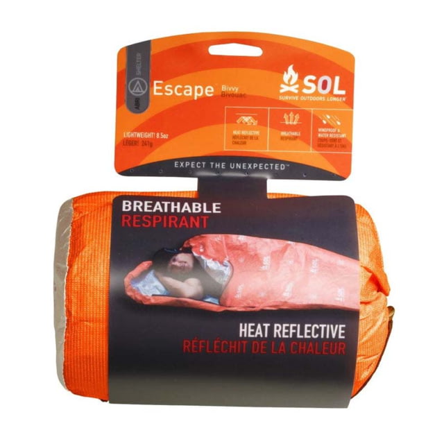 Survive Outdoors Longer Escape Bivvy With Hood Orange