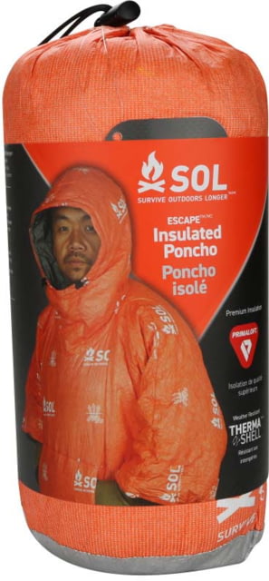 Survive Outdoors Longer Escape Insulated Poncho Orange