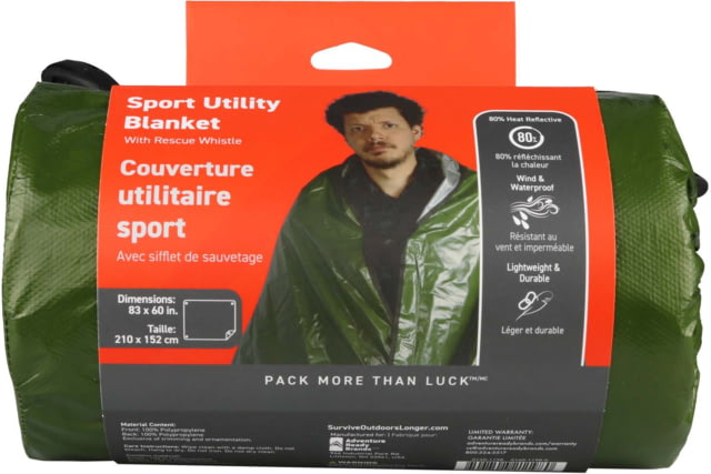 Survive Outdoors Longer Sport Utility Blanket Orange