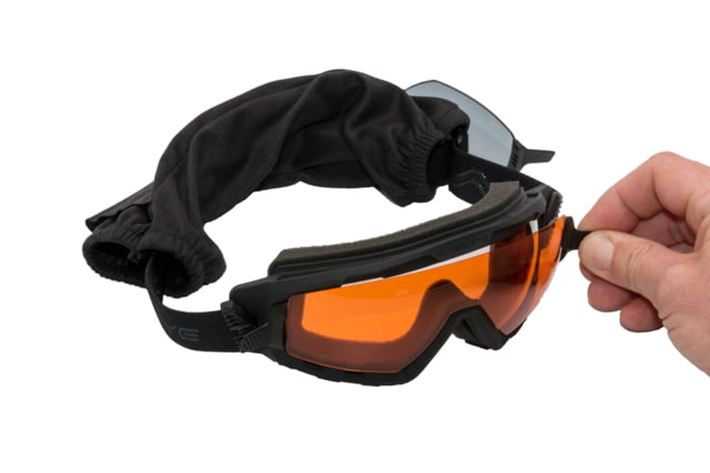 SWISSEYE G-Tac w/3 Anti-Fog Lenses Ballistic Goggles Black Adjustable