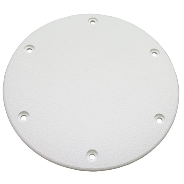 T-H Marine Designer Series Screw Down Deck Plate White 8in