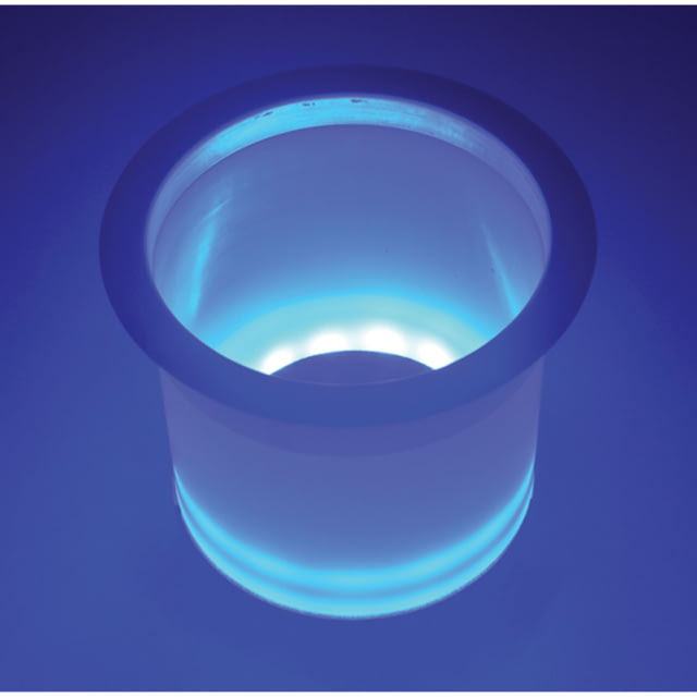 T-H Marine Led Lighted Stainless Steel Rim Drink Holder Blue