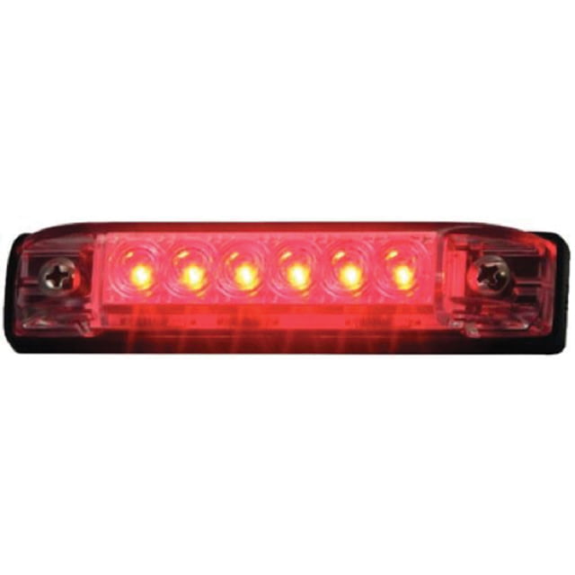 T-H Marine Led Slim Line Utility Strip Lights 4in Red