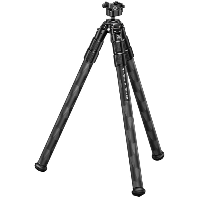 Tactique Tactique T3 Trinity M 3-Section Inverted Tripod w/Low Profile Rifle Head 3.75-58in Black - $895.50 at CampSaver.com