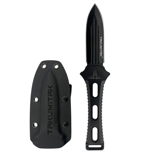Takumitak Hidden Anger Fixed Blade Knife 3.5in D2 Spear Point G10 Handle Black