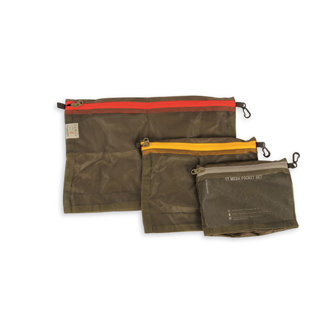 Tasmanian Tiger Mesh Pocket Set 3 Pockets Mesh Olive