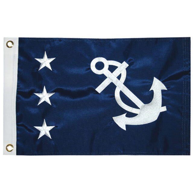 Taylor Made Nylon Officer Flag 12in x 18in Past Commodore