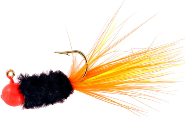 Team Crappie Slab Caller Jig 1/16 oz Orange/Black/Lime Orange Shellcracker 3/Pack