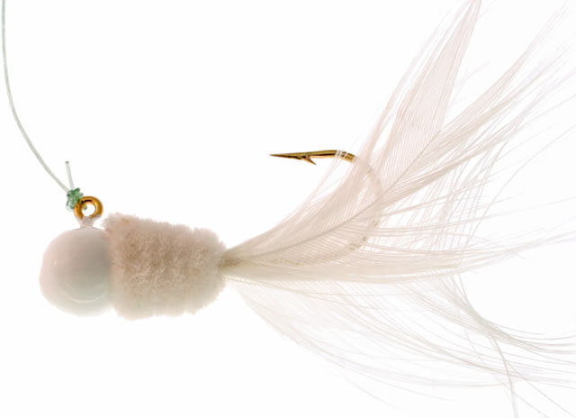 Team Crappie Slab Caller Jig 1/16 oz White 3/Pack