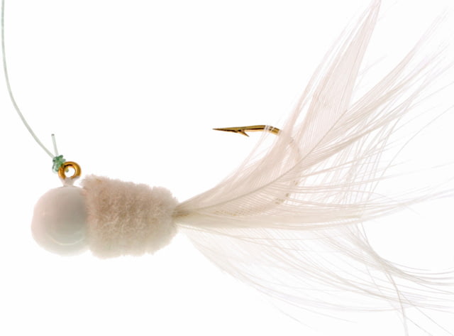Team Crappie Slab Caller Jig 1/32 oz White 3/Pack