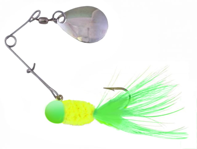 Team Crappie Spin Caller w/1 Spare Body Chartreuse/Lime/Chartreuse 1/16oz
