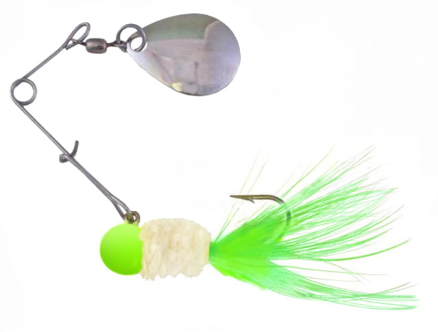 Team Crappie Spin Caller w/1 Spare Body Chartreuse/White/Chartreuse 1/16oz