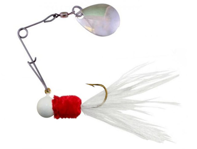Team Crappie Spin Caller w/1 Spare Body White/Red 1/16oz