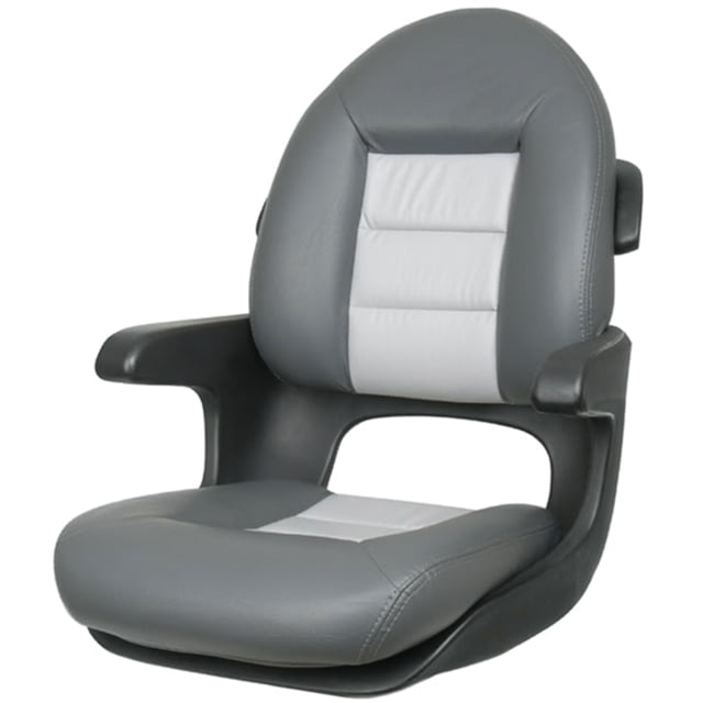 Tempress Elite Helm High Back Boat Seat Charcoal/Gray