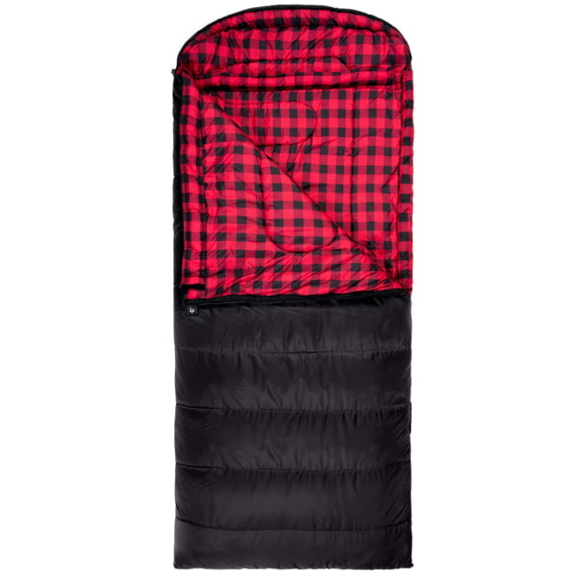 TETON Sports Celsius XXL 0 F Sleeping Bag Left Zipper Black/Red 2XL