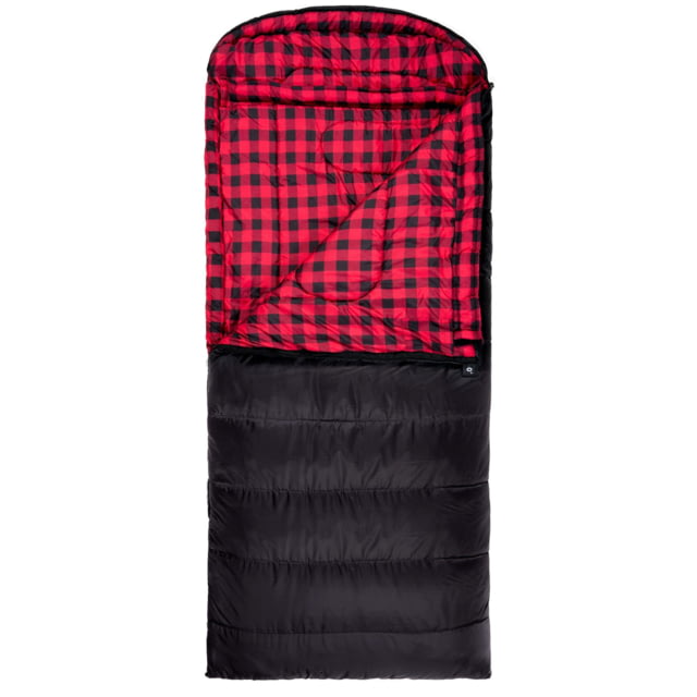TETON Sports Celsius XXL 0 F Sleeping Bag Right Zipper Black/Red 2XL