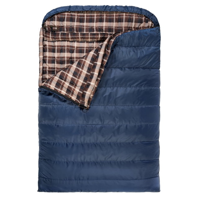 TETON Sports Mammoth 20 F Double Sleeping Bag Double Wide Blue/Brown