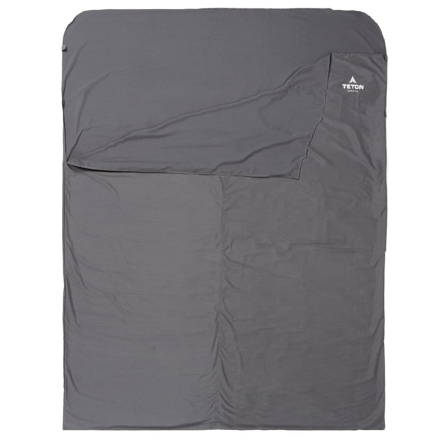 TETON Sports Mammoth Double Sleeping Bag Liner Double Wide Grey