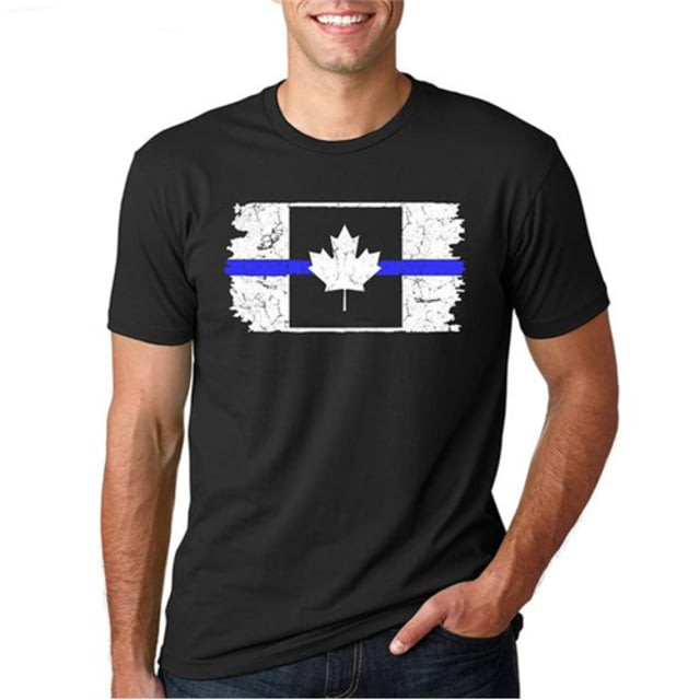 Thin Blue Line T-shirt - Canada Black