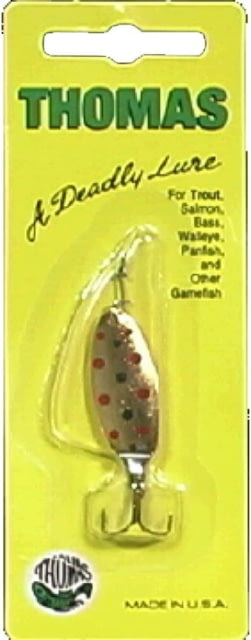 Thomas Fishing Lures E.P. Spinn In-Line Spinner 1 5/8in 1/5 oz Gold