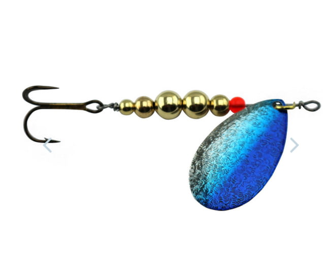Thomas Fishing Lures Special Spinn In-Line Spinner 1in 1/10 oz Nickel/Blue