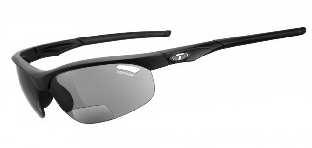 Tifosi Optics Veloce Reading Sunglasses Smoke Reader +2.5 Lenses Matte Black Frame