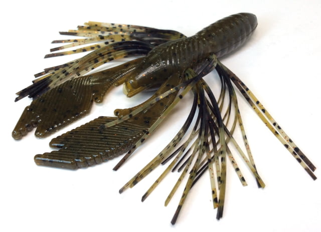 Tightlines UV Hy-Brid Craw - Rattling Green Pumpkin With Black Green 4in