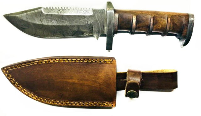 Titan Damascus Steel Fixed Blade Survival Knife 8in TD-105