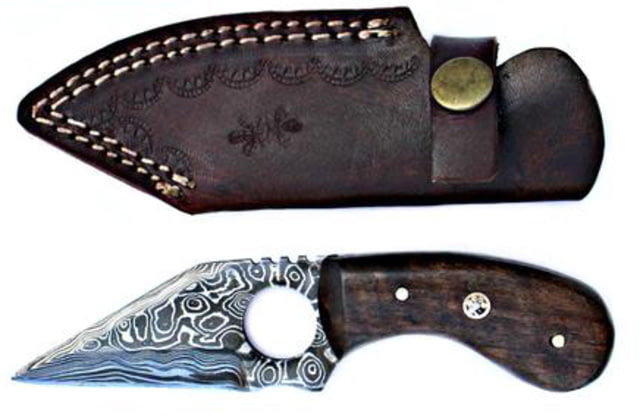 Titan Damascus Steel Fixed Knife 5.5in TD-060