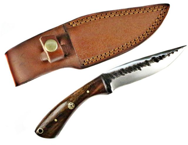 Titan International Knives Custom Carbon Forged 4in Blade Rose Wood Handle 7.4in Overall