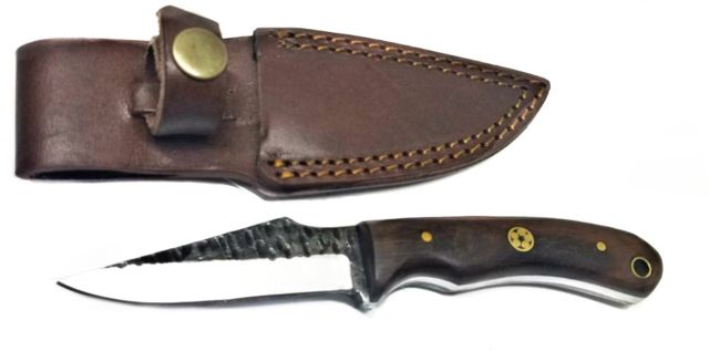 Titan International Knives Custom Forged Carbon Knife w/ Rosewood Grip 4in Blade Rose Wood Handle 8in Overall