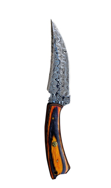 Titan International Knives Damascus Skinning Hunting Hawk Fixed Blade Knife 8 inch