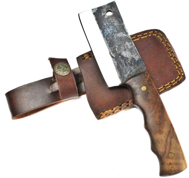 Titan International Knives Mini Clever w/ Forged Scales Rosewood Grip 4in Blade 8in Overall