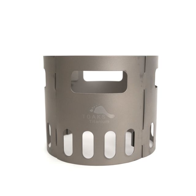 TOAKS Titanium Alcohol Stove Pot Stand Detachable to 4 Pieces Grey