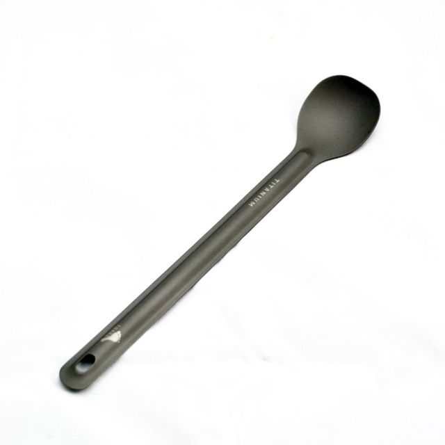 TOAKS Titanium Long Handle Spoon Grey