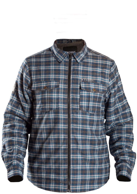 TOBE Outerwear Padre Overshirt - Mens Blue/Gray S