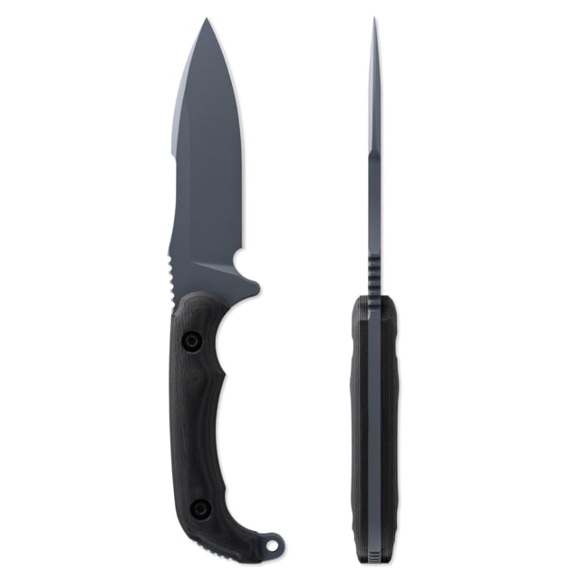 Toor Knives Apnea Fixed Blade Knife 4.25in CPM Cru-Wear Drop Point SureTouch G10 Handle Abyss Black/Abyss Apnea - Abyss