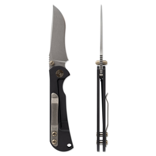 Toor Knives Chasm FL154R Folding Knife 3.25in Steel CPM 154 6AL-4V Titanium Shadow Black