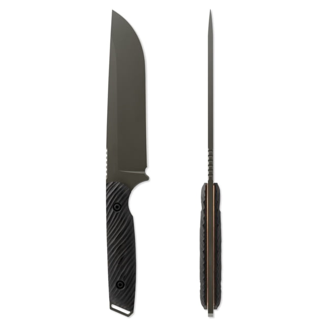 Toor Knives Field 1.0 Fixed Blade Knife 6in CPM 154 Steel Walnut Dynamic Fluting Handle Spanish Moss Field 1.0-Spanish Moss