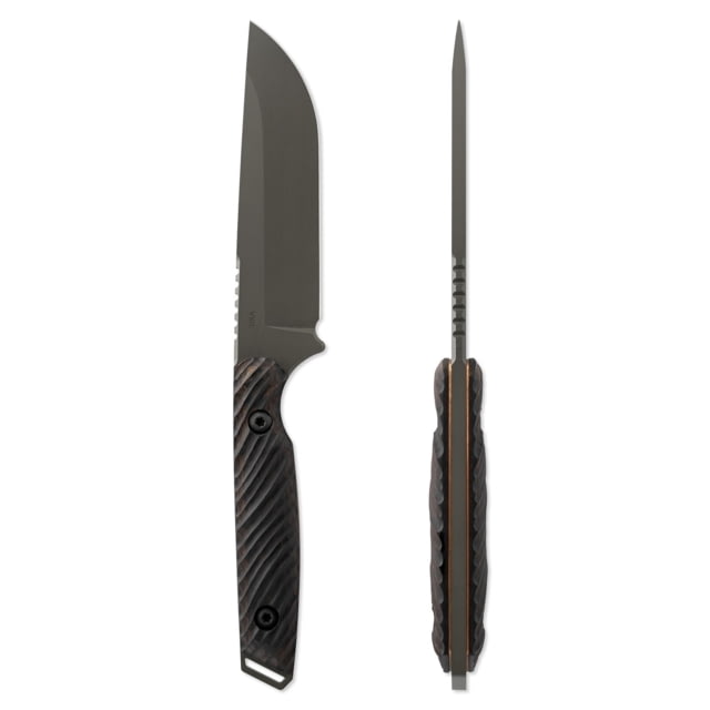 Toor Knives Field 2.0 Fixed Blade Knife 4.5in Steel CPM 154 Walnut Dynamic Fluting Spanish Moss Field 2.0-Spanish Moss