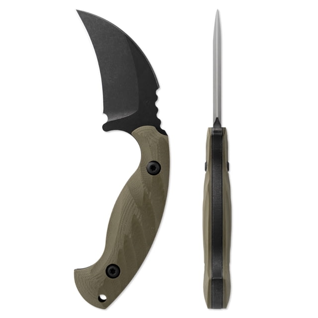 Toor Knives Karsumba Fixed Blade Knife 2.5in CPM 154 Steel Canvas Micarta Handle Covert Green Karsumba-Covert Green