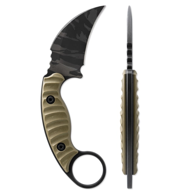 Toor Knives Karsumba R Fixed Blade Knife 2.5in CPM 154 Steel G10 Handle Tropic Thunder Black Hydro Static Karsumba - Tropic Thunder