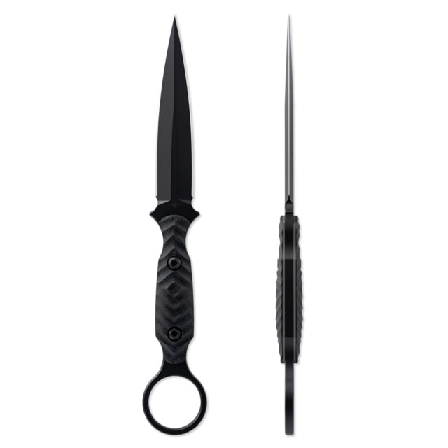 Toor Knives Specter R Fixed Blade Knife 4.25in CPM M4 Steel G10 Handle SoCom Black Black Hydro Static Specter R - SoCom Black