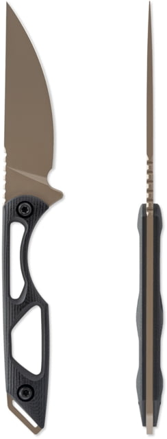 Toor Knives Willow Fixed Blade Knife 3.75in CPM 3V Steel Black G10 Canyon Drab Willow - Canyon Drab